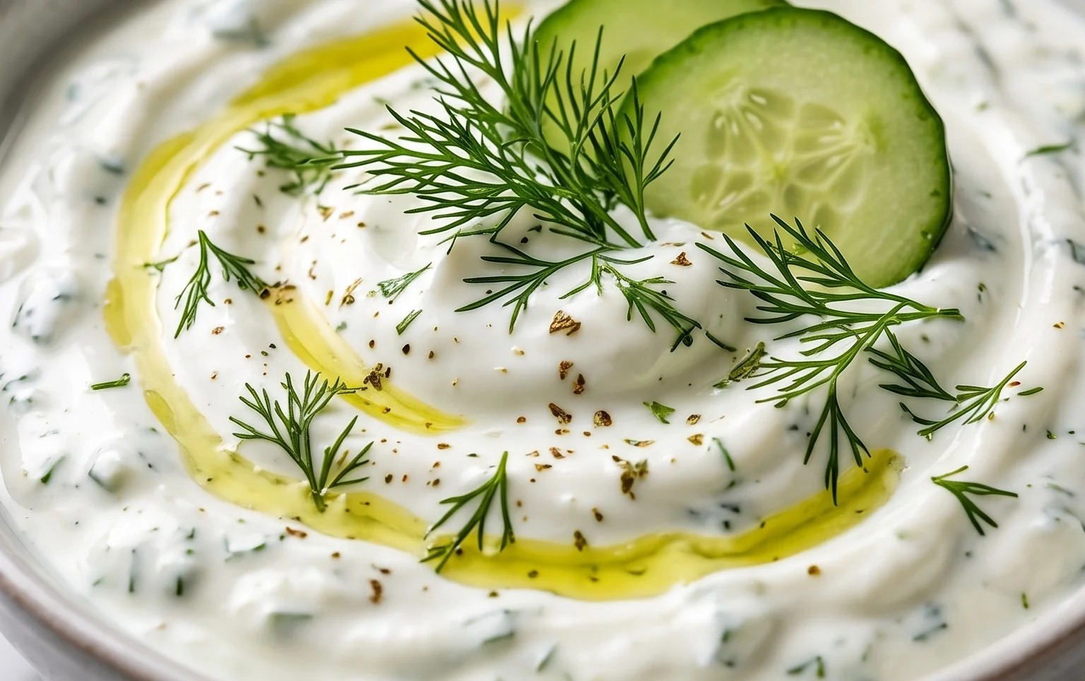 Cucumber Dip with Sour Cream and Dill