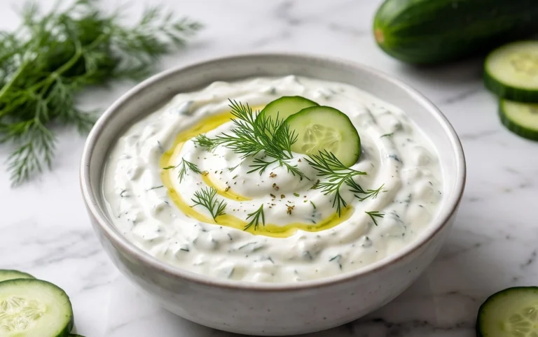 Cucumber Dip with Sour Cream and Dill