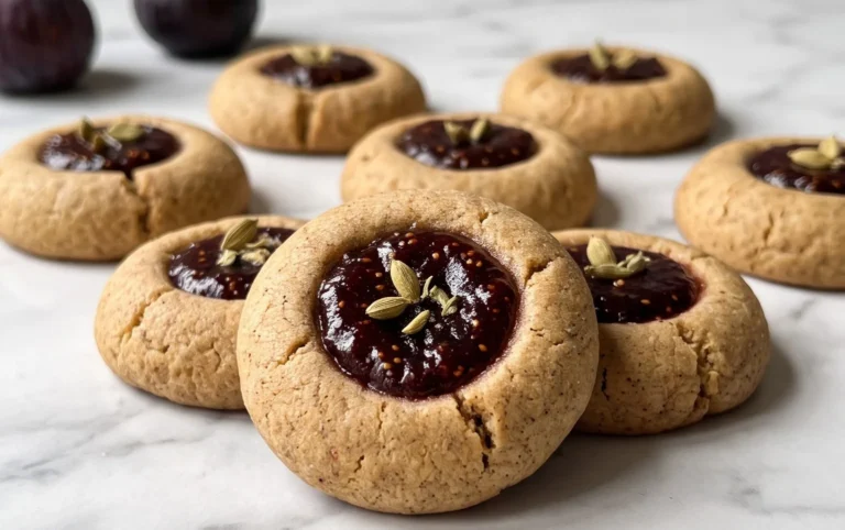 Cardamom Fig Thumbprint Cookies