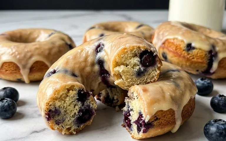 Blueberry Cake Donuts
