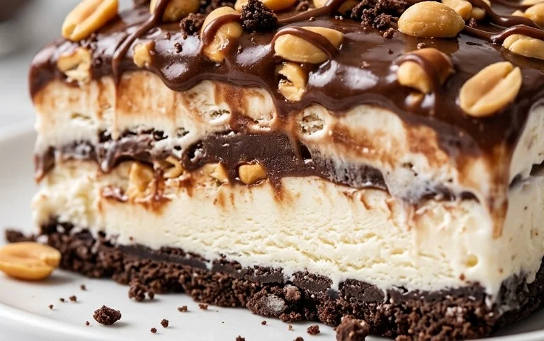 Buster Bar Ice Cream Cake