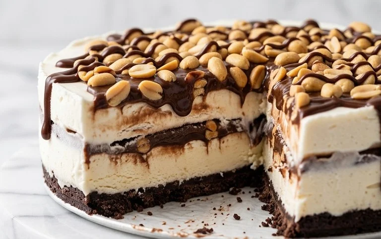 Buster Bar Ice Cream Cake