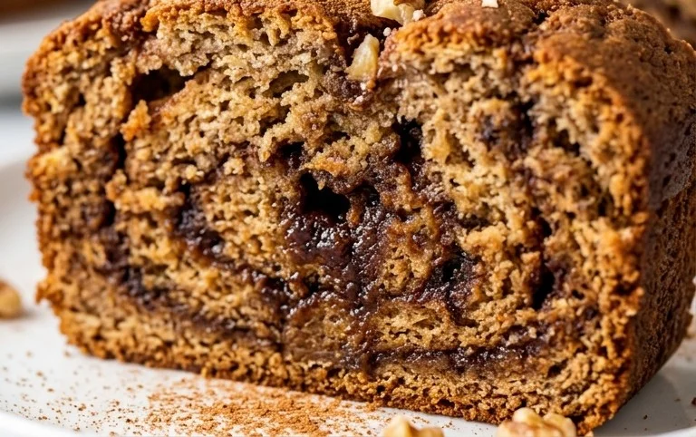 Cinnamon Roll Banana Bread