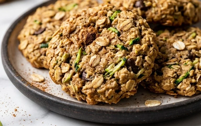 Healthy Zucchini Oatmeal Cookies